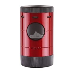 569RBK Volta Quad Flame Tabletop Lighter Red br backup