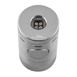 569SL Volta Quad Flame Tabletop Lighter Silver top jets br backup 4