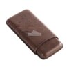 Fuente The Opusx Society Spanish NOBUK Leather Cigars Case Chocolate jpg