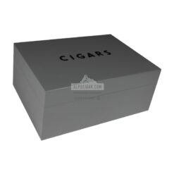 Humidor Gentili Scritta Cigars Grigio - 50 cigares