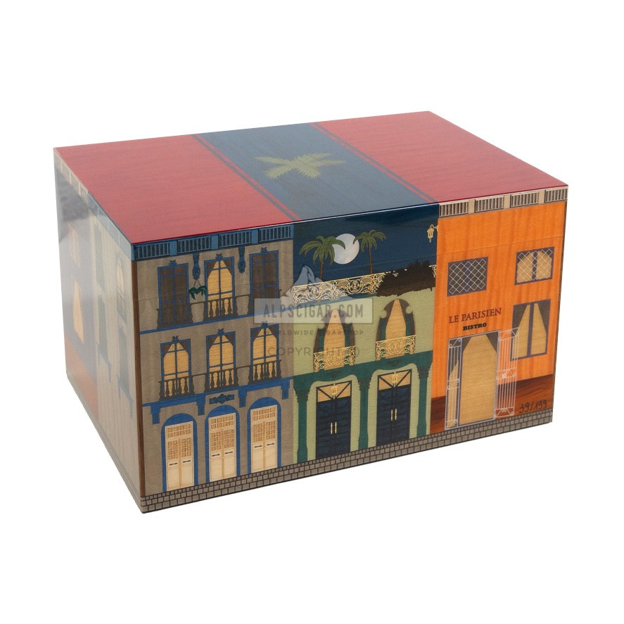 Humidor Elie Bleu Casa Cubana Le Parisien Nuit - 75 cigares